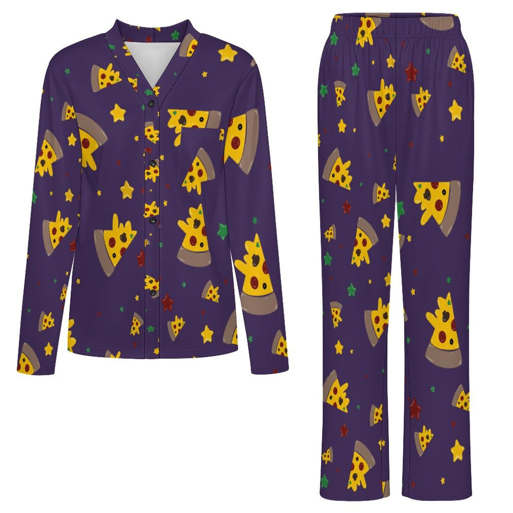 Pizzza Dreams - Women’s long sleeve pajama set