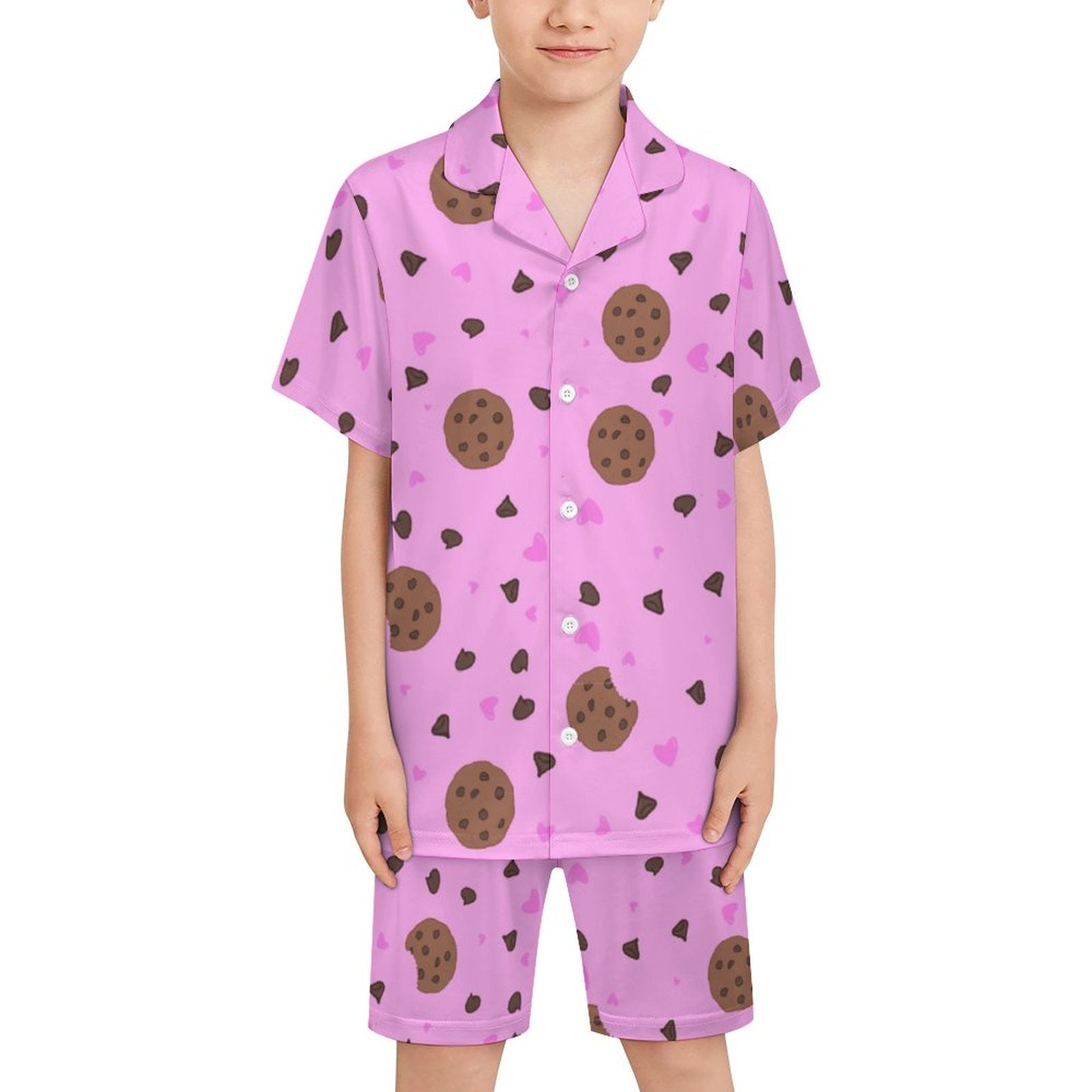 Chocolate Chip Dream -Kids short sleeve pajama set