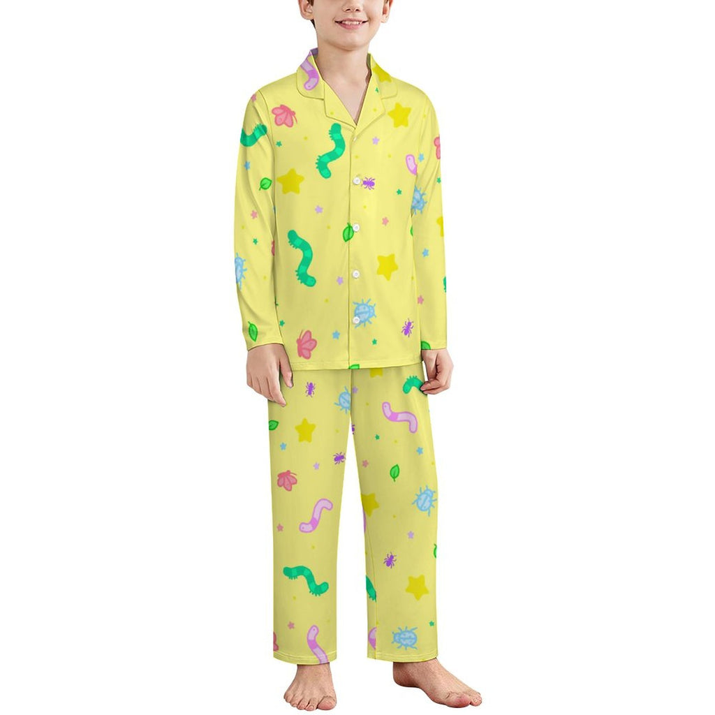 Wormy Wishezzz - Long Sleeve Kid Pajama Set