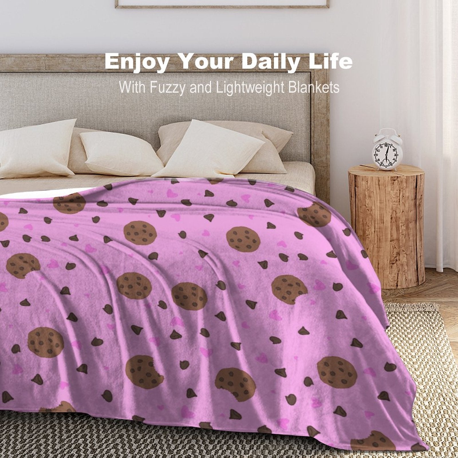 Chocolate Chip Dreams - Flannel Fleece Blanket-40"x50"