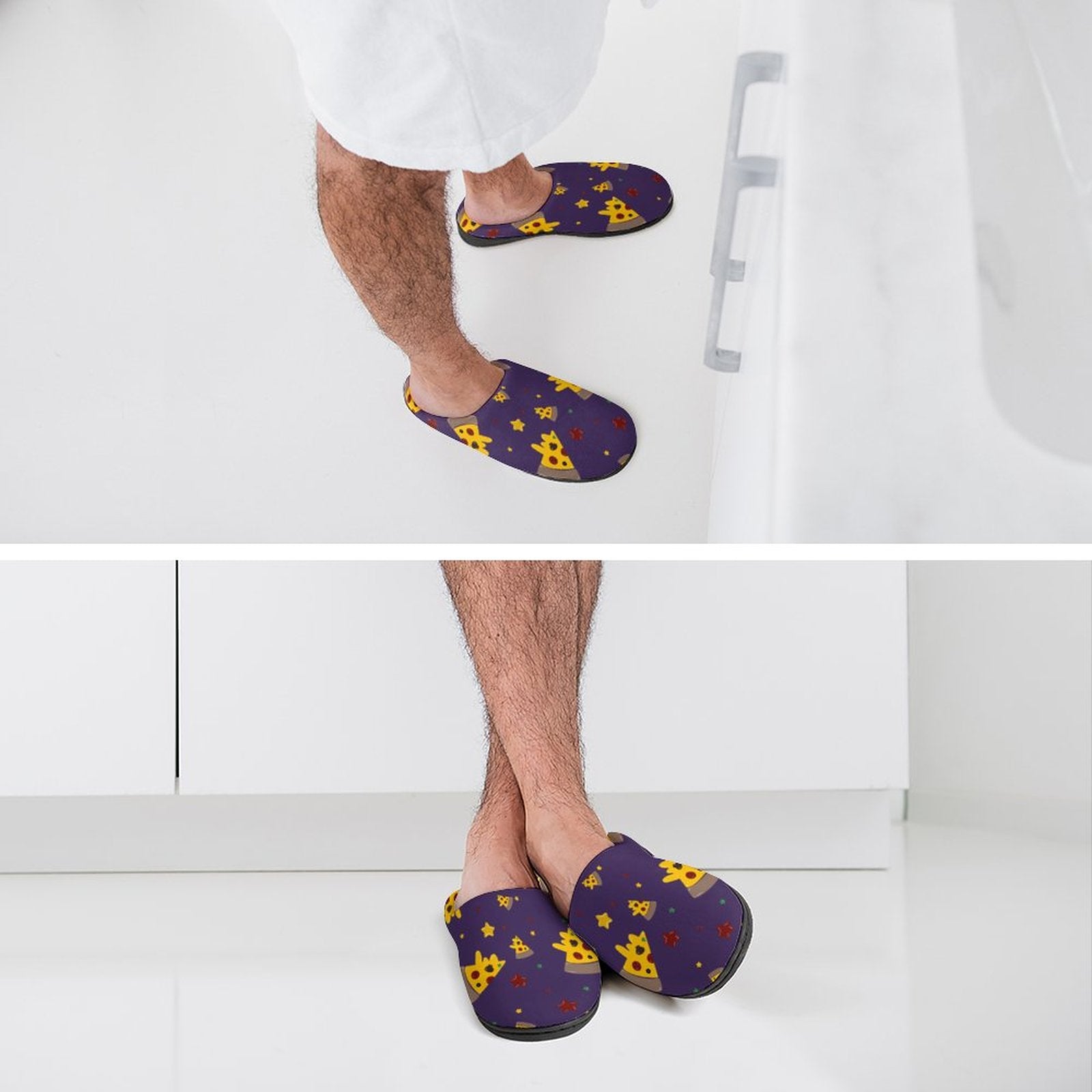Pizzza Dreams - Men's Cotton Slippers