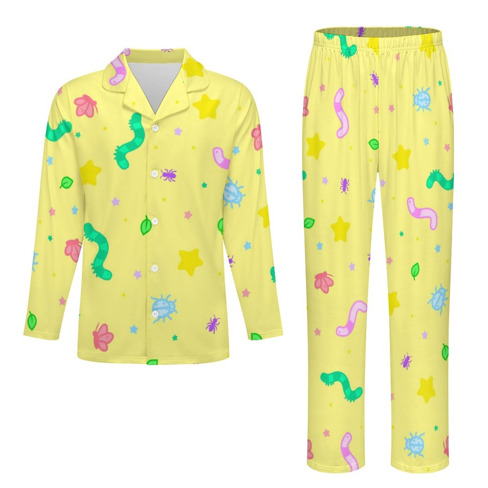 Wormy Wishezzz - Long Sleeve Kid Pajama Set