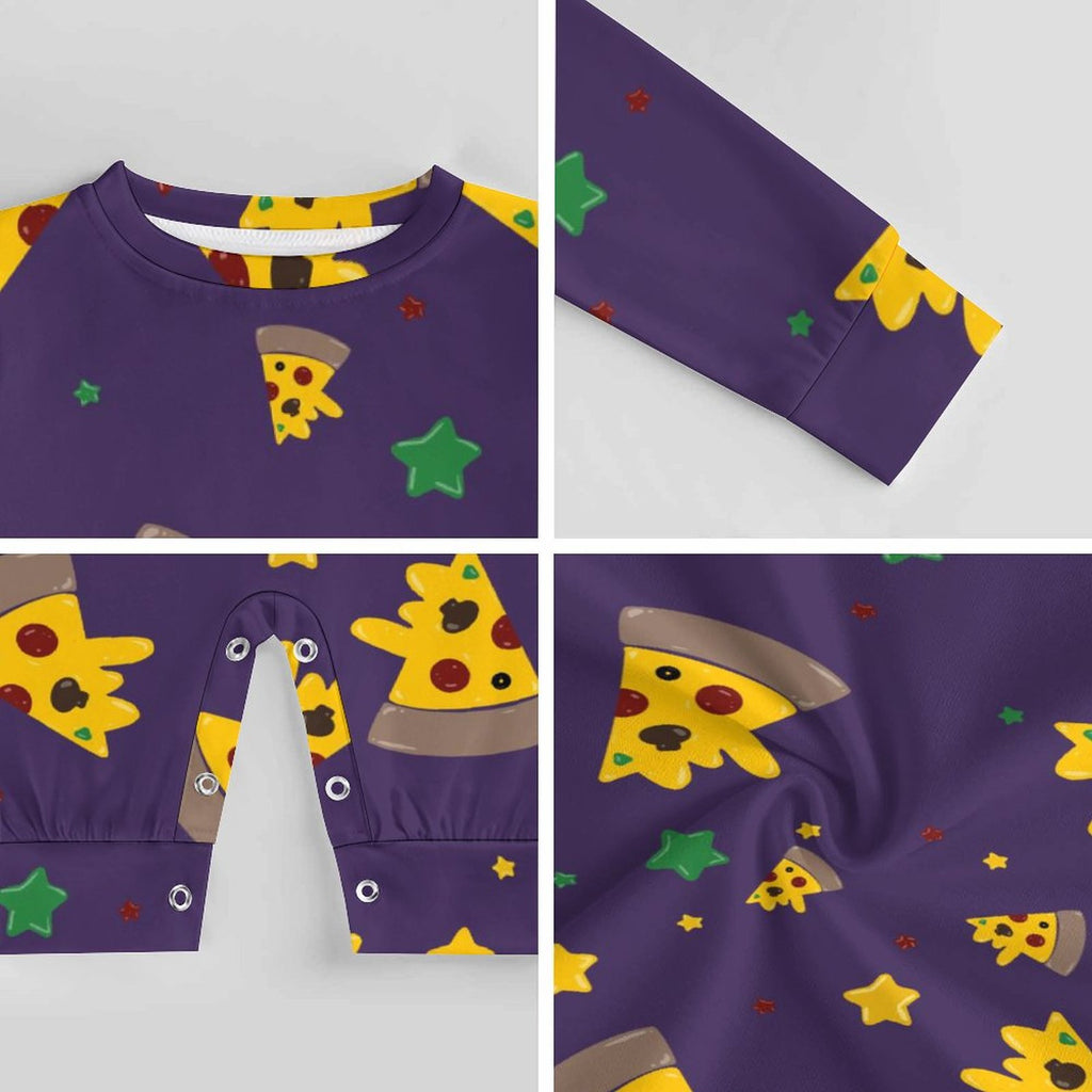 Pizzza Dreams - Long Sleeve Infant Romper