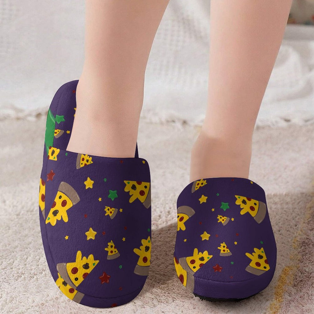 Pizzza Dreams - Children's Cotton Slippers