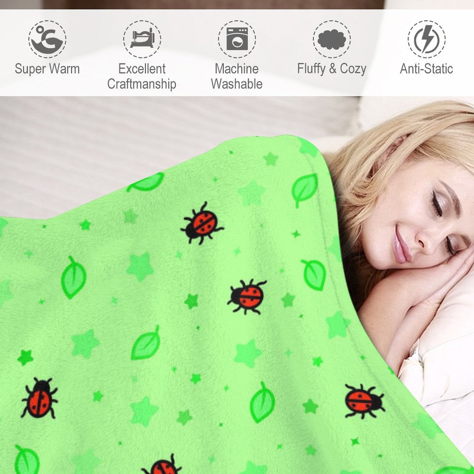 Ladybirdzzz - Flannel Blanket-40"x50"