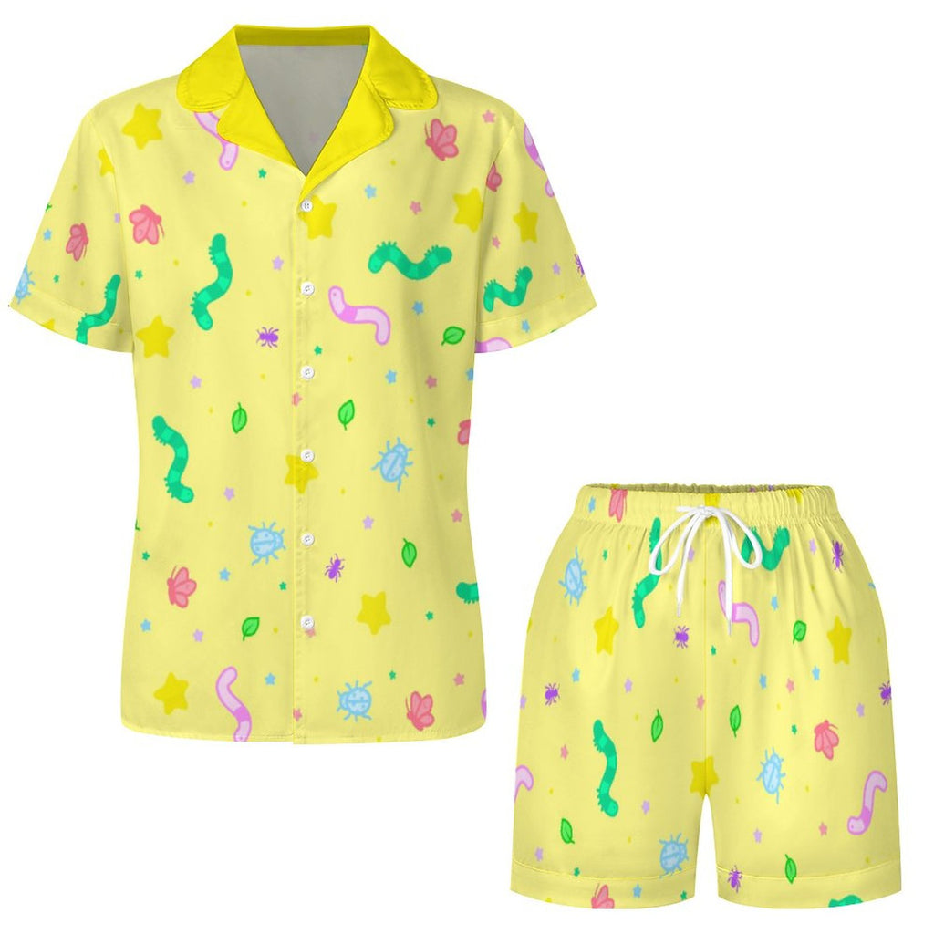 Wormy Wishezzz - Women’s Satin Pajama Set