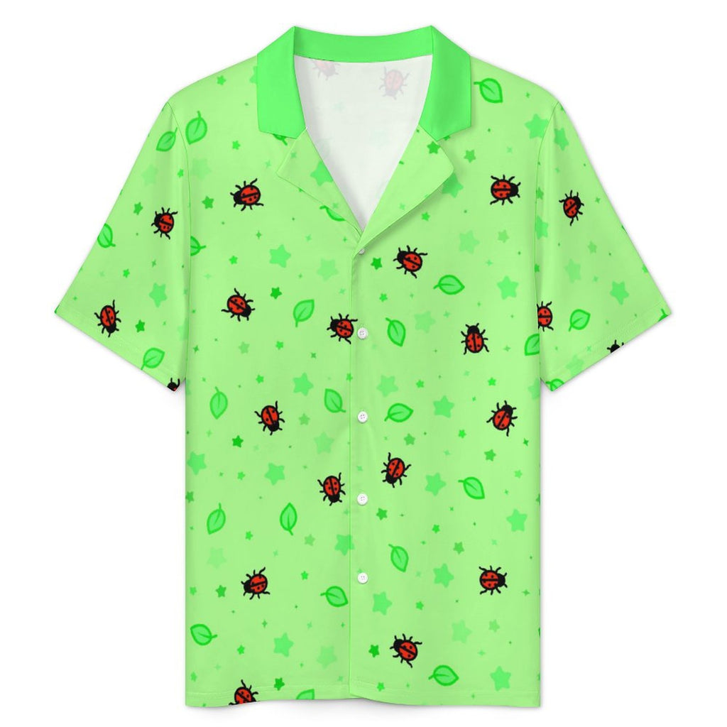Ladybirdzzz - Men's Ice Silk Short Sleeve Pajama Set
