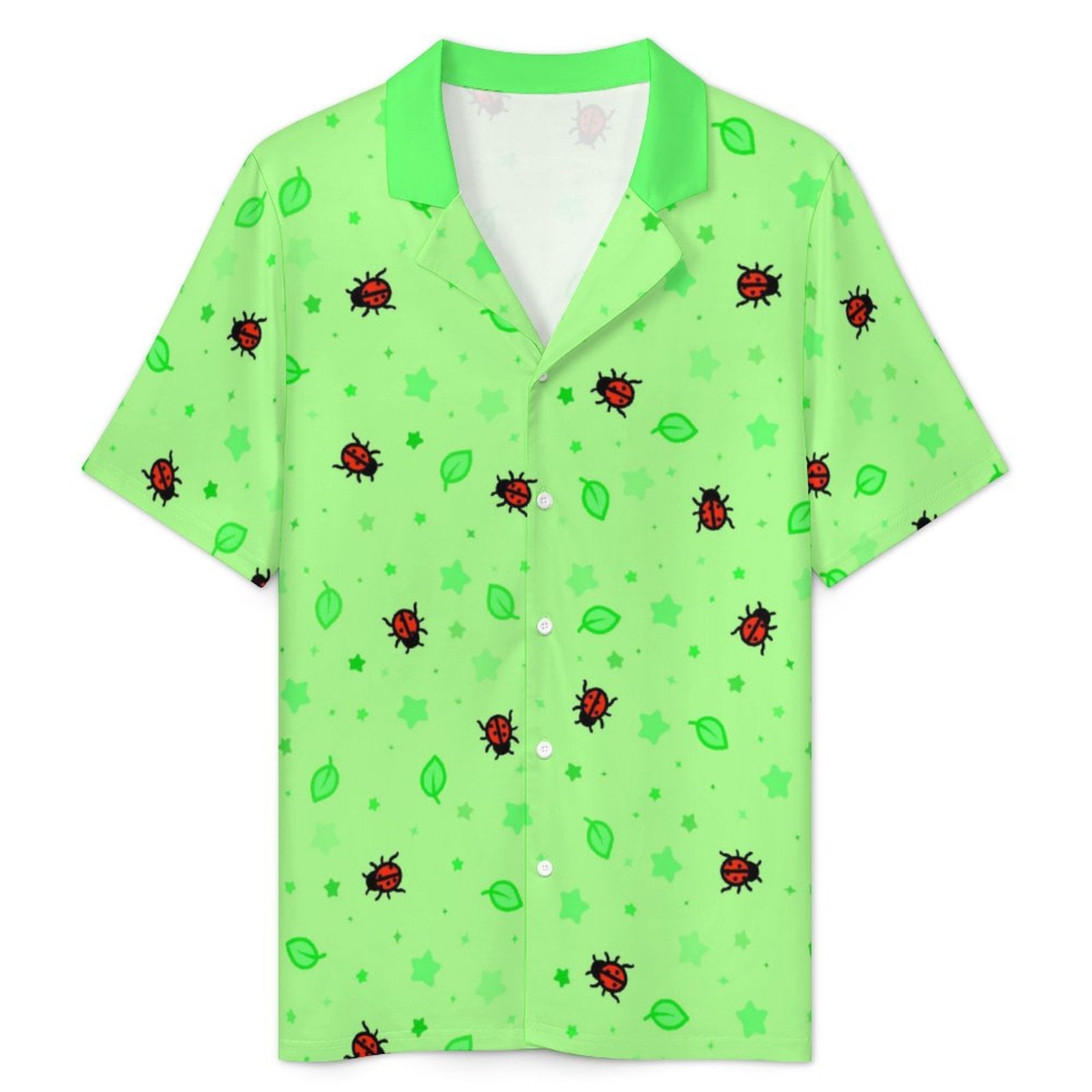 Ladybirdzzz - Men's Ice Silk Short Sleeve Pajama Set