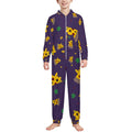 Pizzza Dreams -  Kids Flannel Footless Zip Pajamas