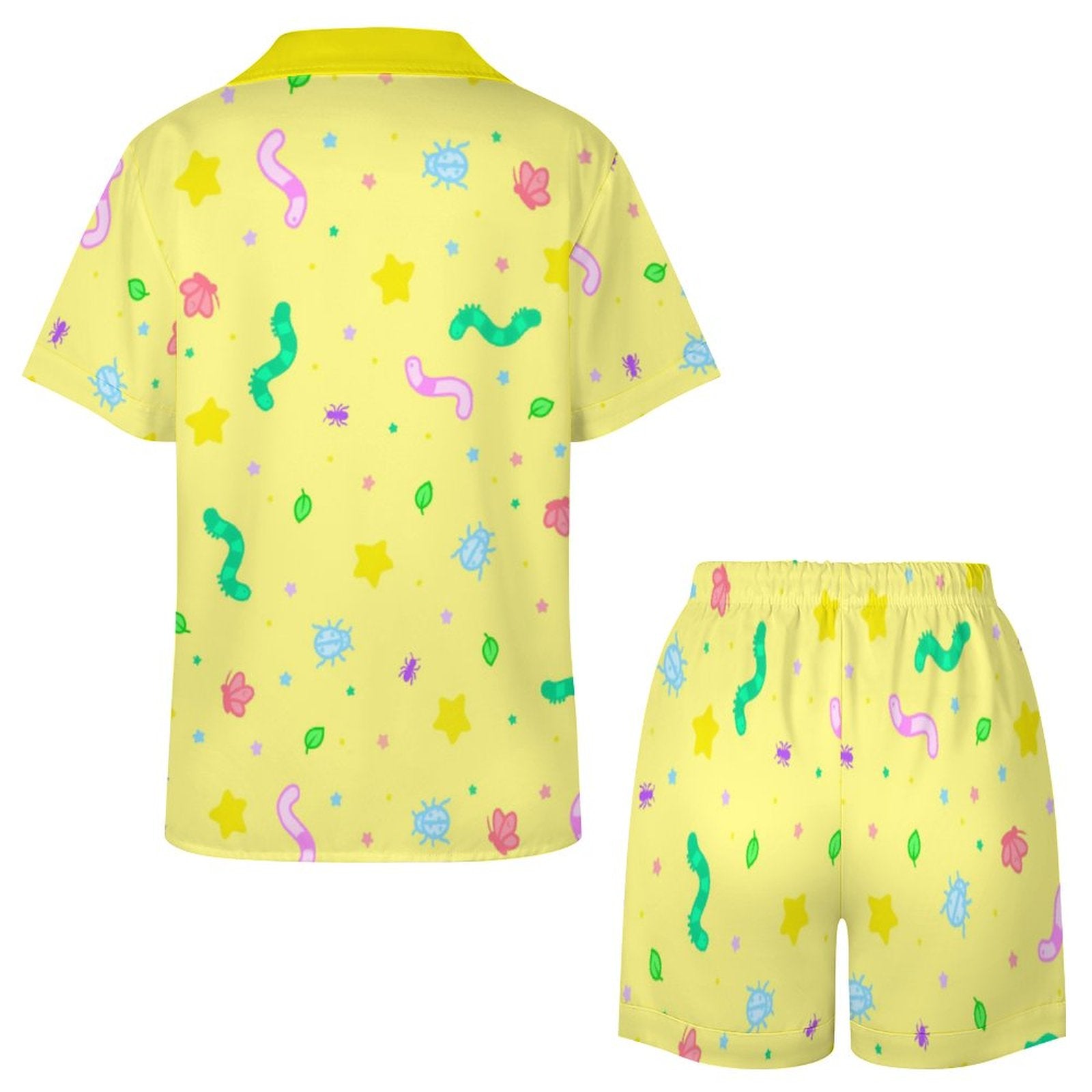 Wormy Wishezzz - Women’s Satin Pajama Set