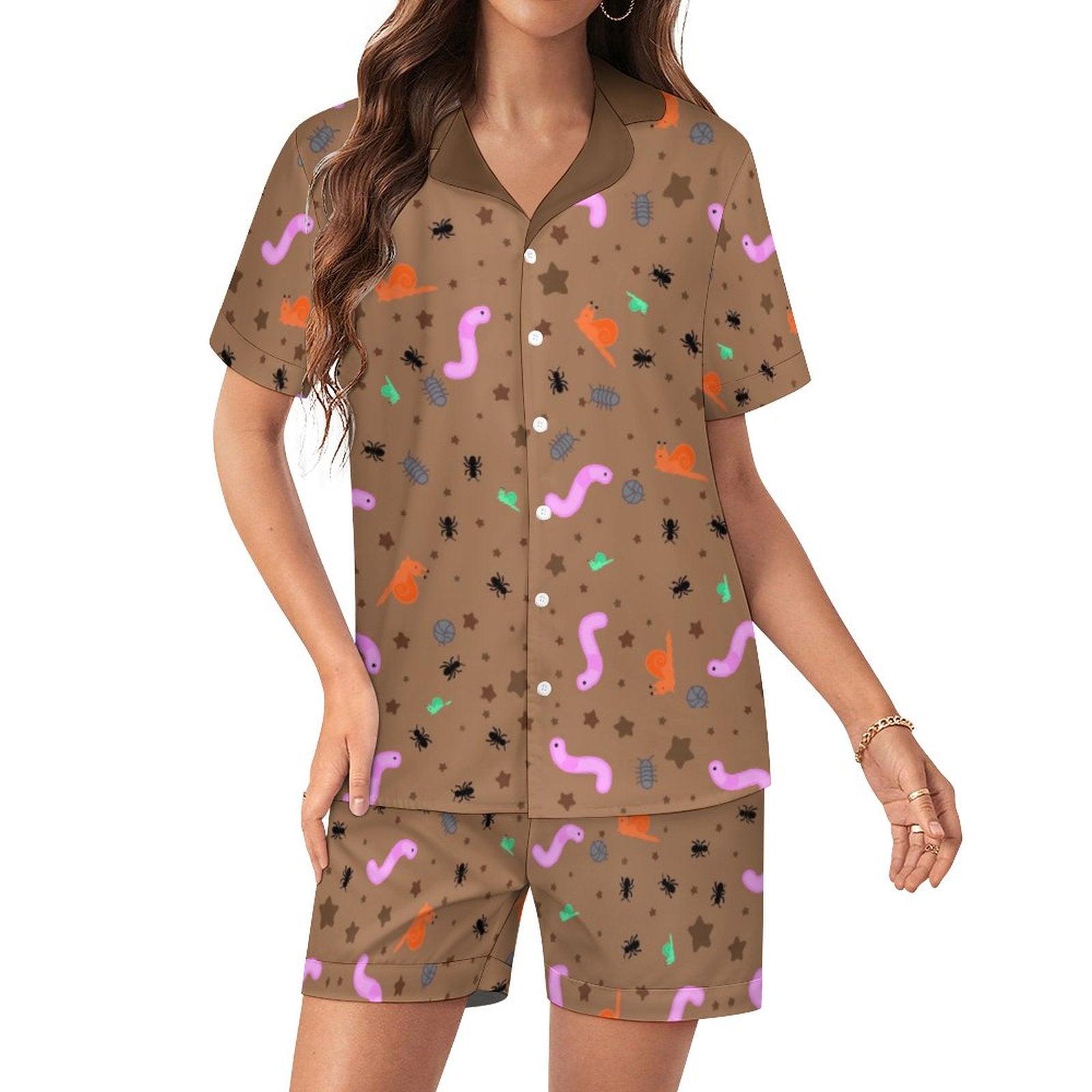 Mud Pie Midnightzzz - Women’s Satin Pajama Set