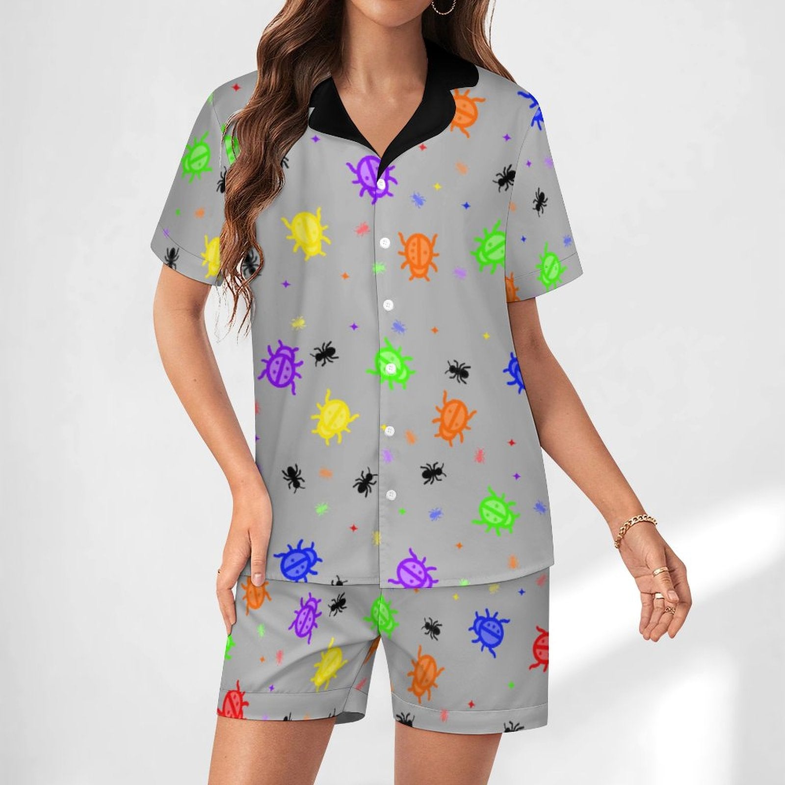 Doodle Bugzzz - Women’s Satin Pajama Set