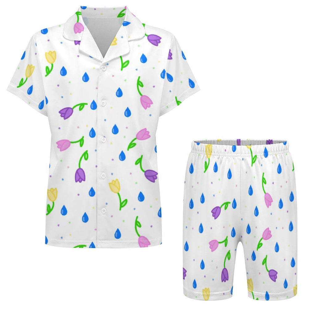 Petal Dripzzz - Kids short sleeve pajama set
