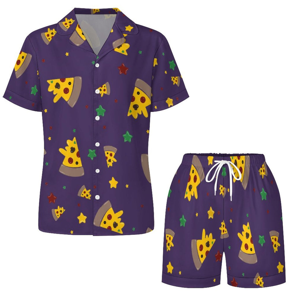Pizzza Dreams - Women’s short sleeve pajama set