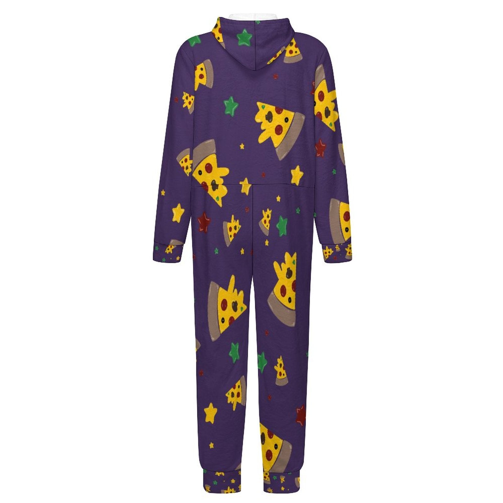 Pizzza Dreams -  Kids Flannel Footless Zip Pajamas