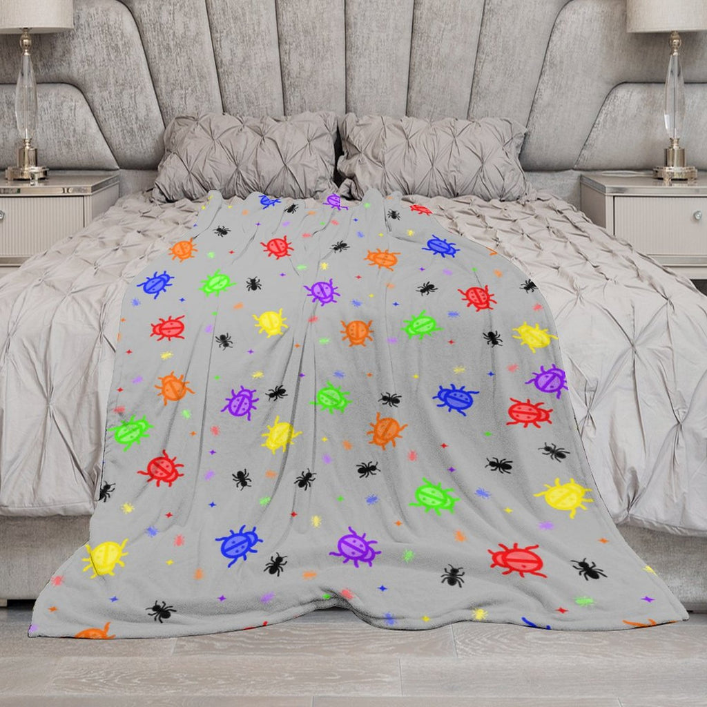 Doodle Bugzzz - Flannel Blanket-40"x50"