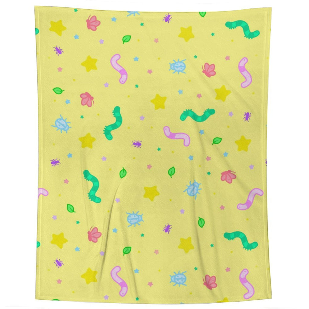 Wormy Wishezzz - Flannel Blanket-40"x50"