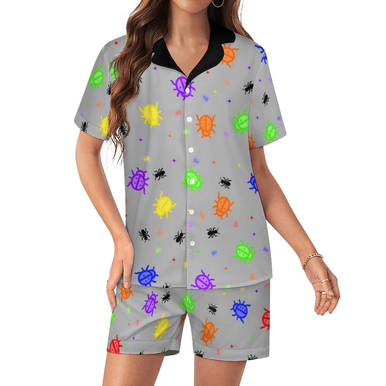 Doodle Bugzzz - Women’s Satin Pajama Set