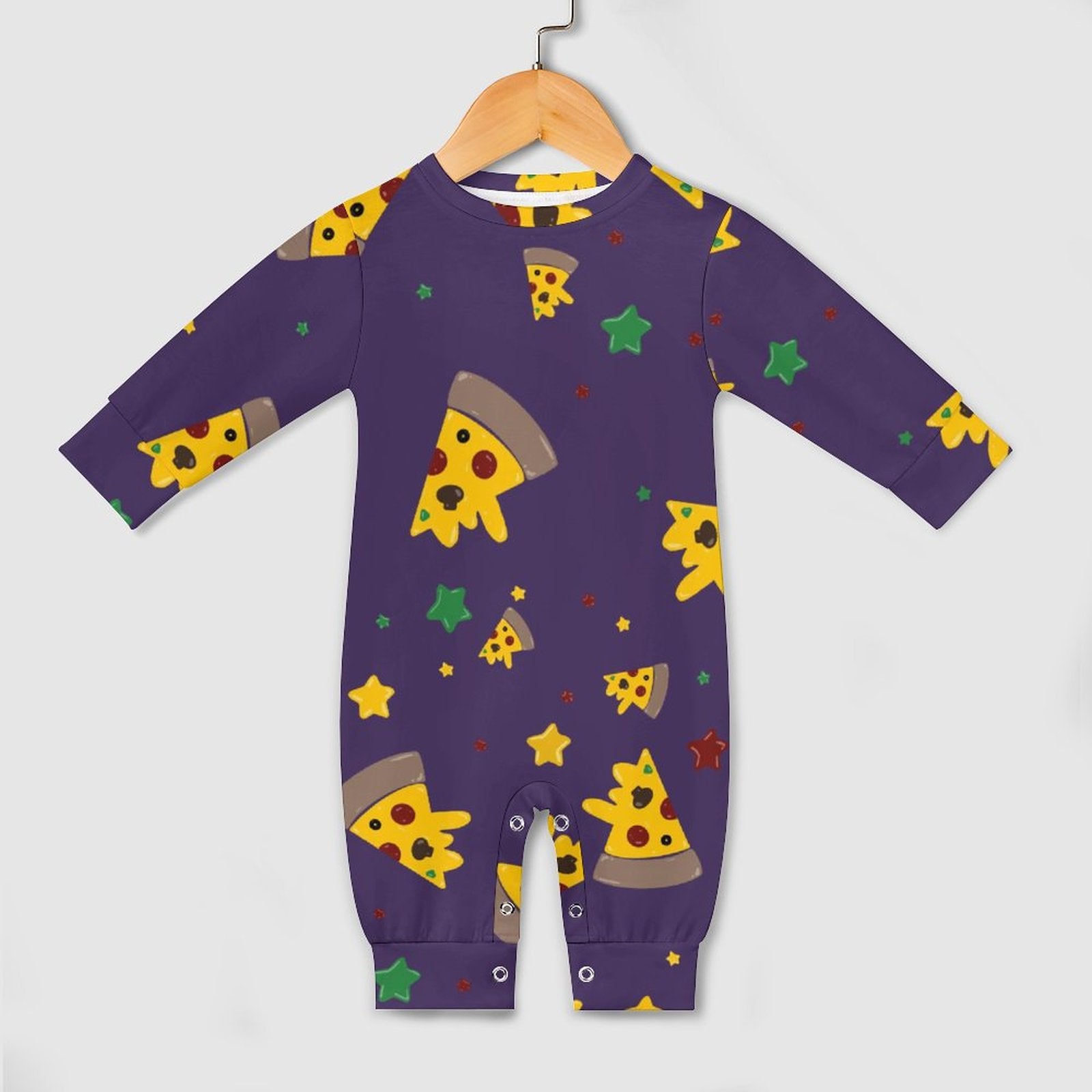 Pizzza Dreams - Long Sleeve Infant Romper