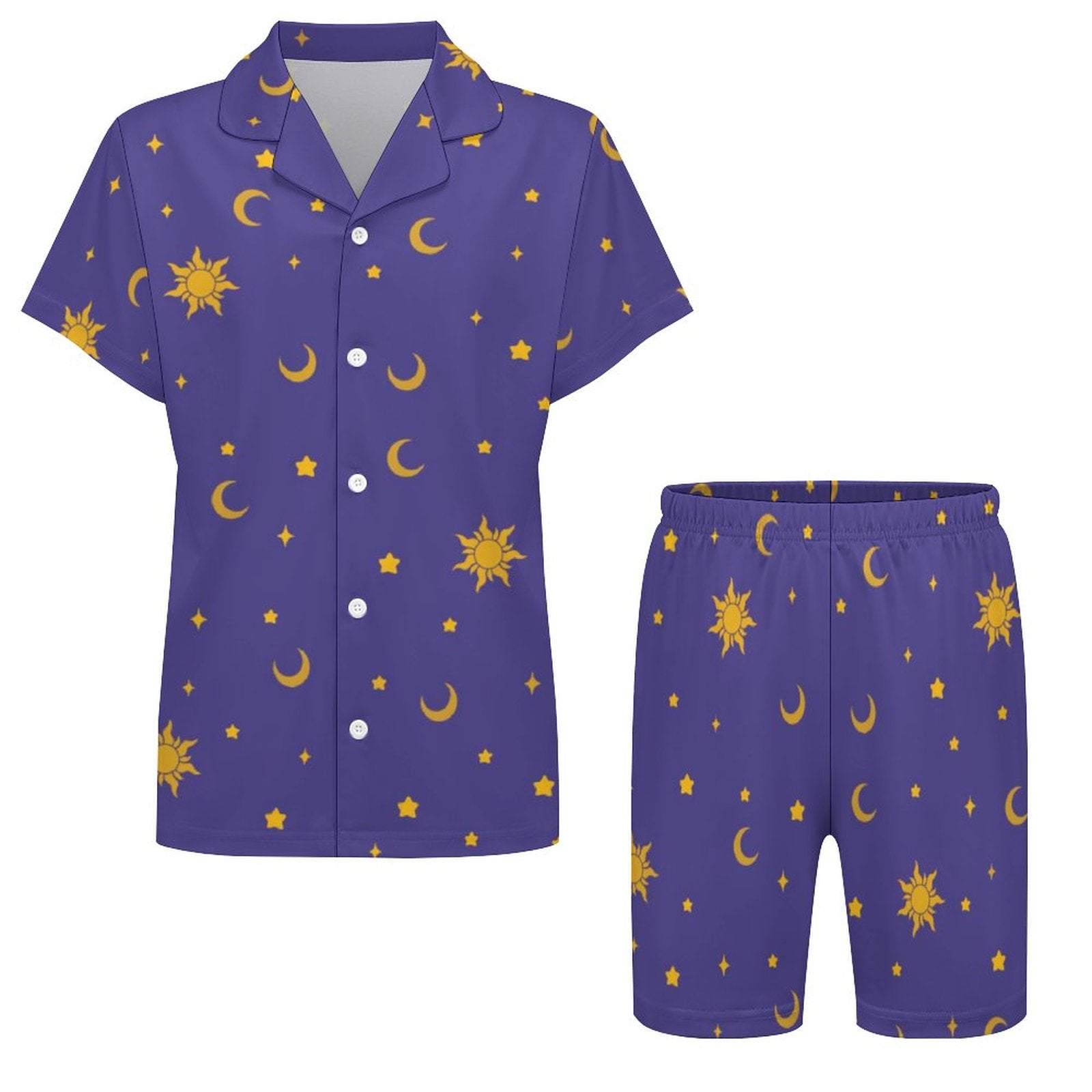 Celestial Dreams-Kids short sleeve pajama set