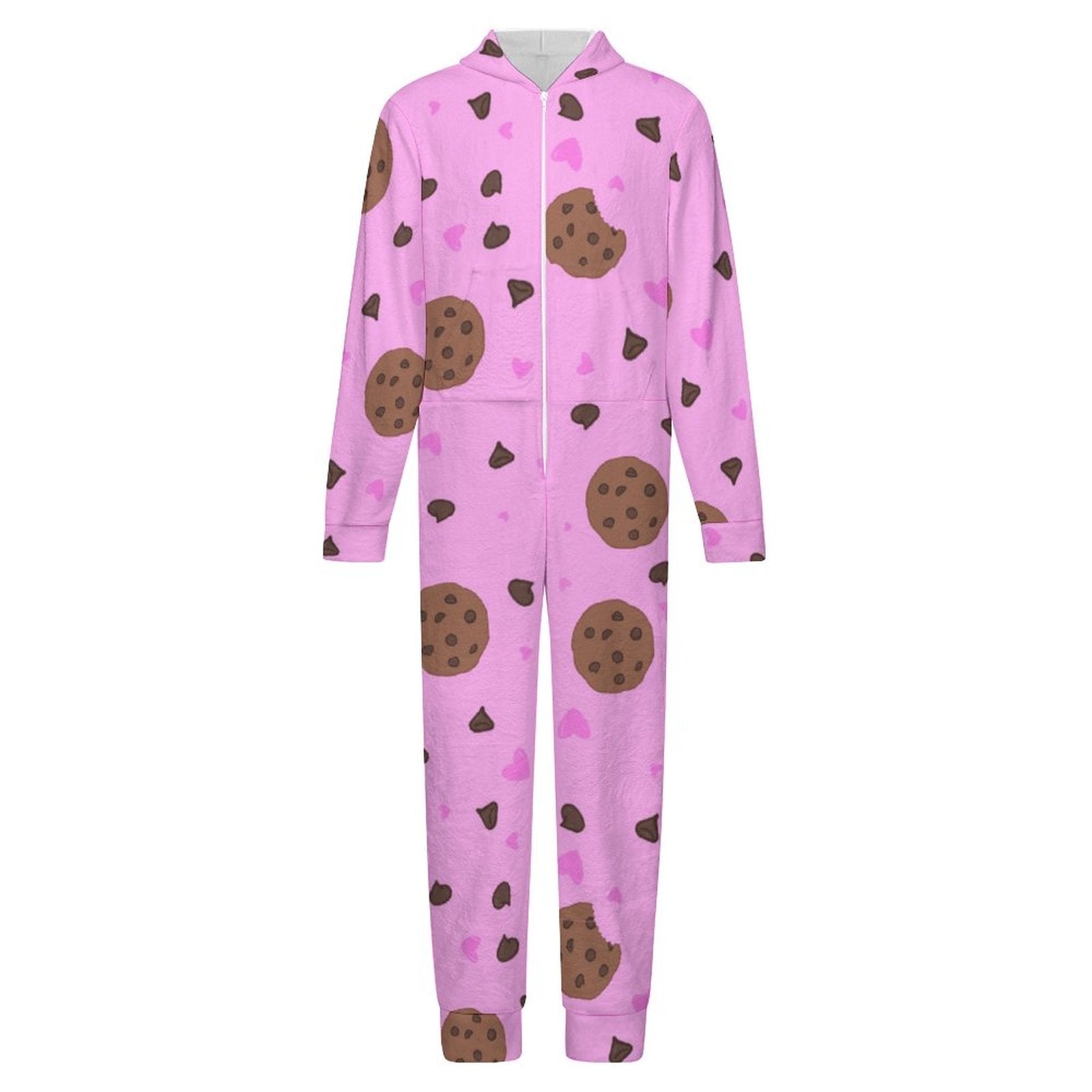 Chocolate Chip Dream - Kids flannel footless zip pajamas