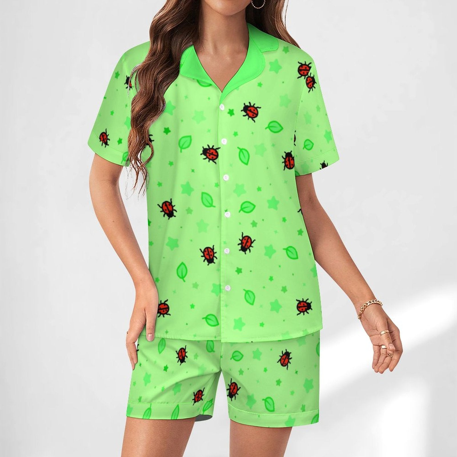 Ladybirdzzz - Women’s Satin Pajama Set