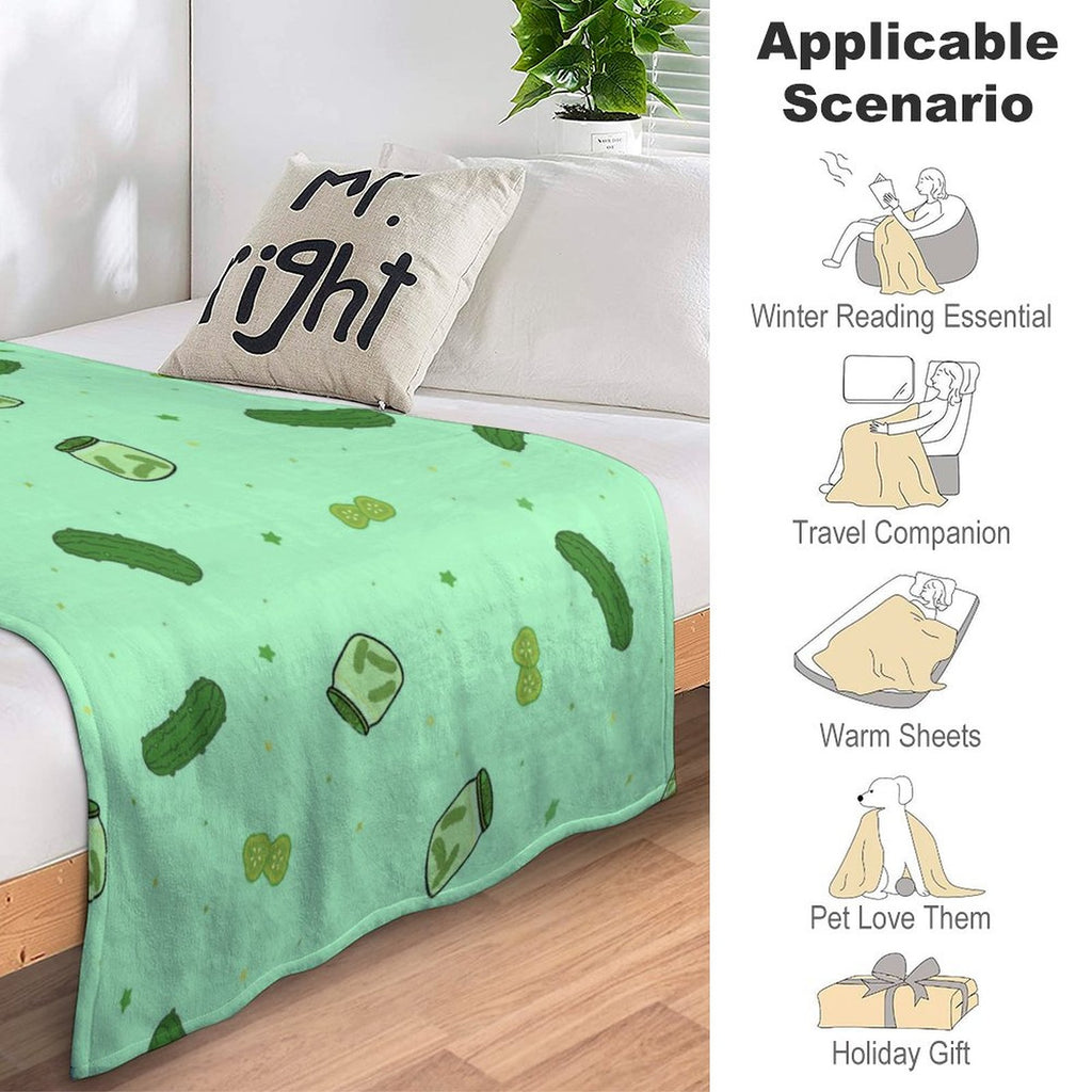 Pretty Pickles - Flannel Fleece Blanket-40"x50"