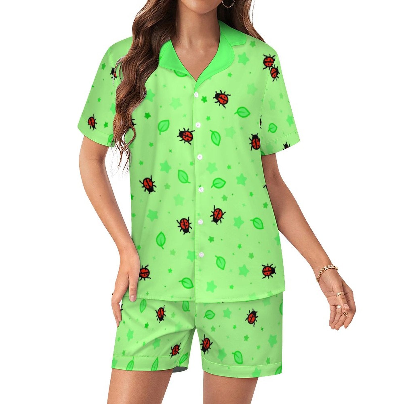 Ladybirdzzz - Women’s Satin Pajama Set