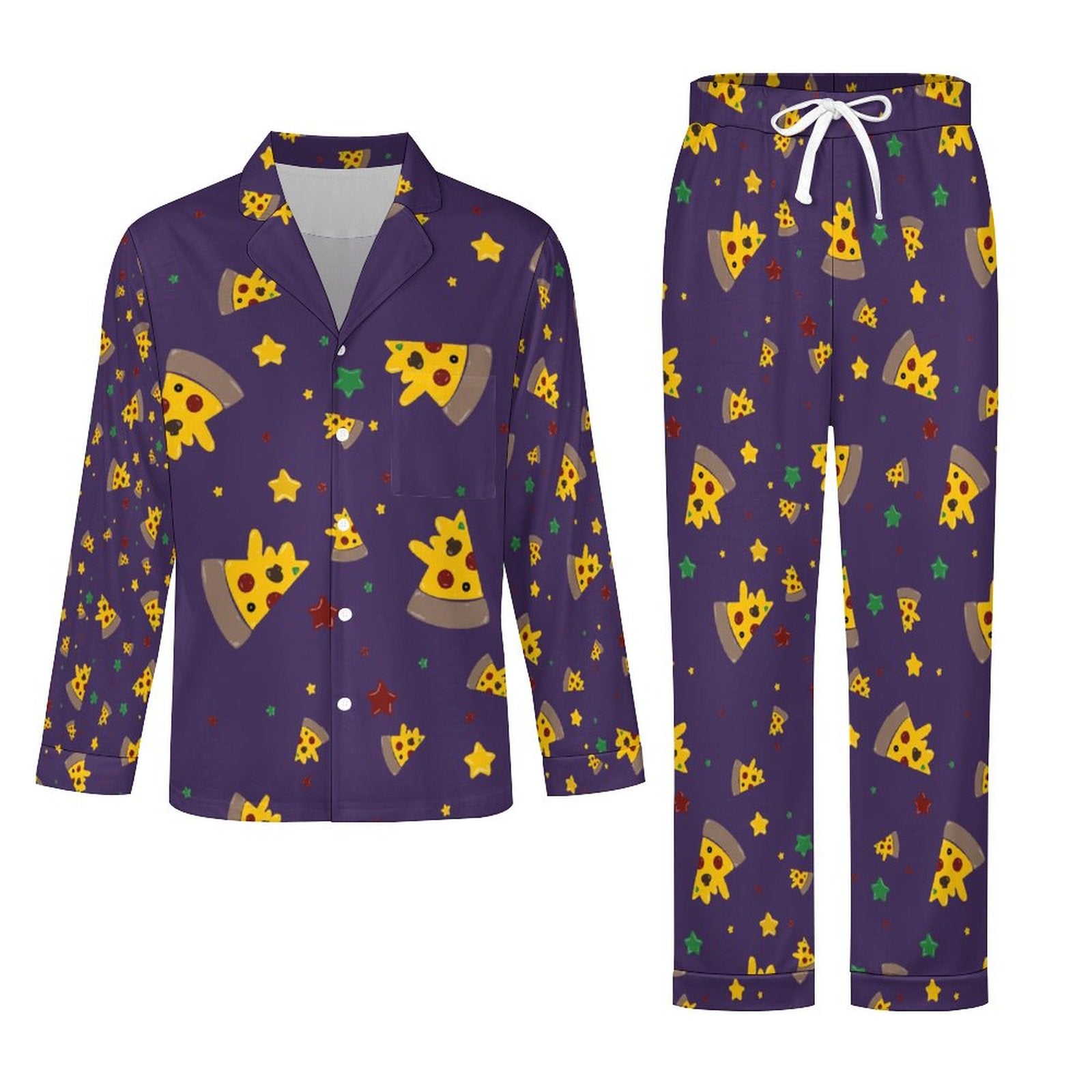 Pizzza Dreams - Men’s long sleeve pajama set