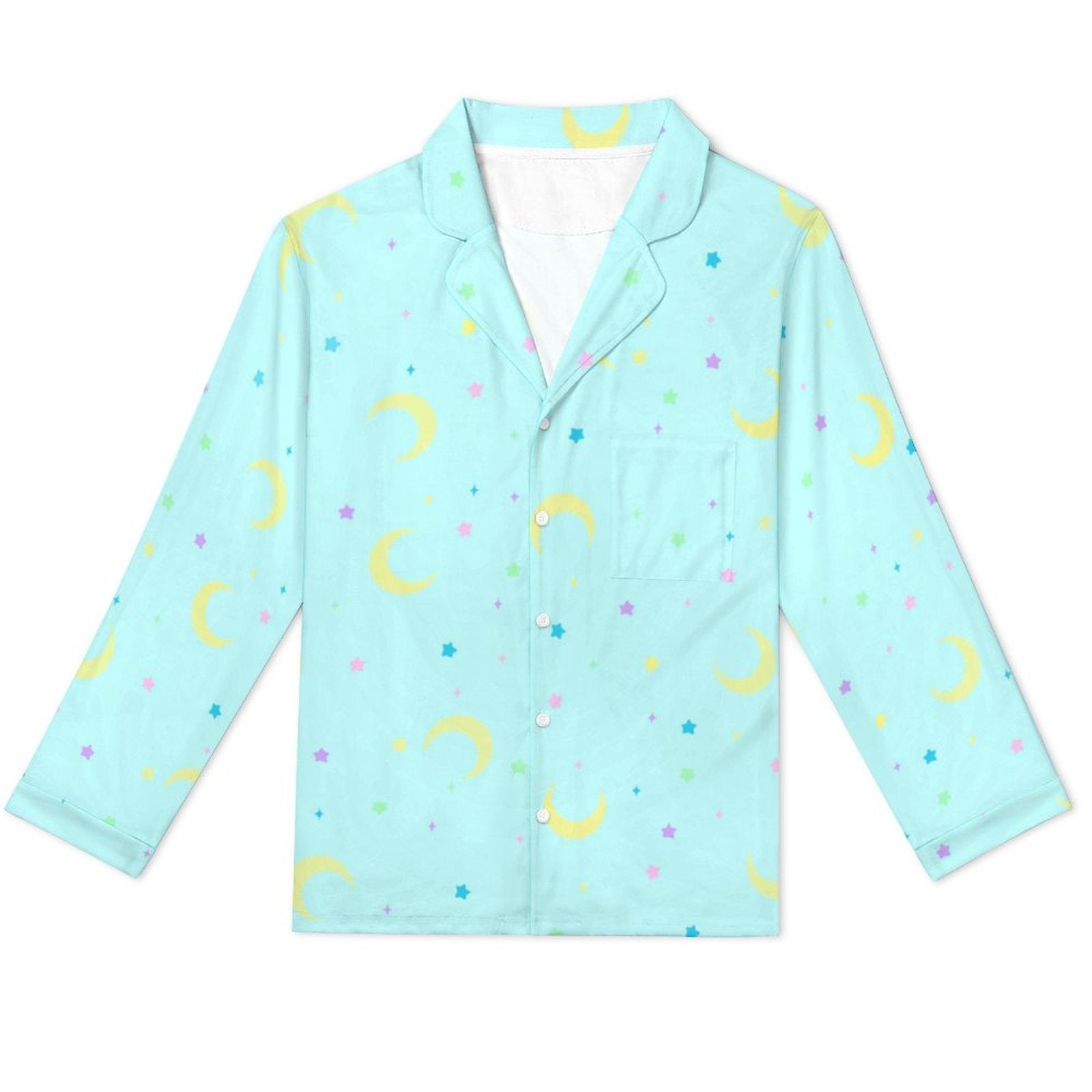 Pastel Nights - Mens long sleeve pajama set