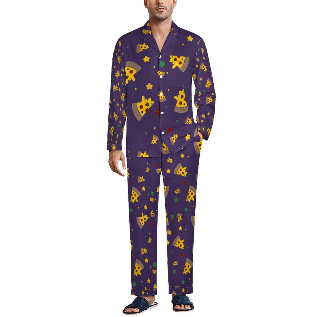 Pizzza Dreams - Men’s long sleeve pajama set