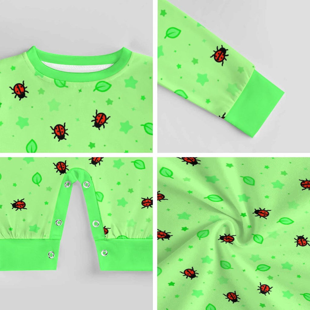 Ladybirdzzz - Long Sleeve Baby Romper