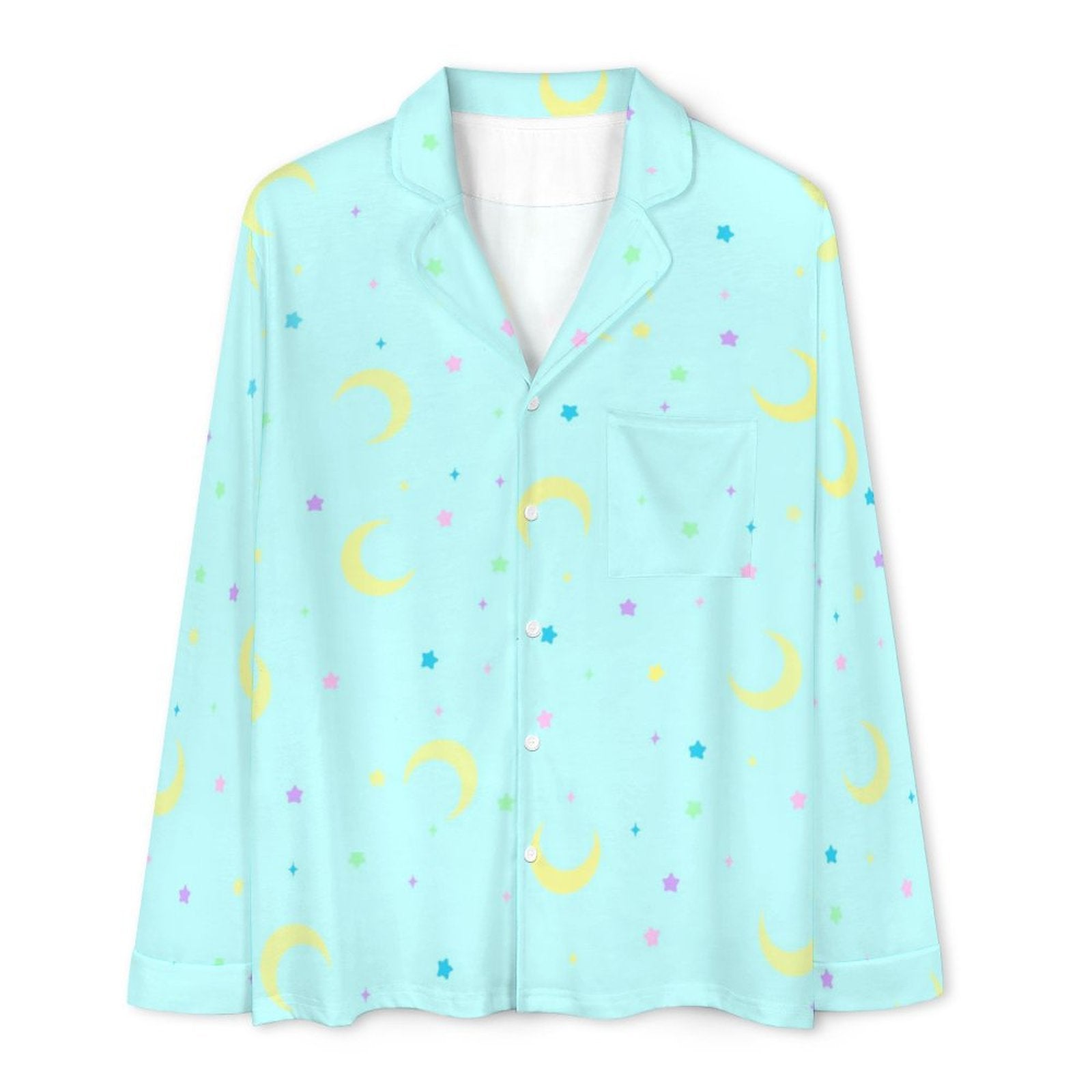 Pastel Nights - Mens long sleeve pajama set