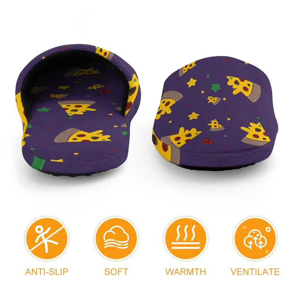 Pizzza Dreams - Children's Cotton Slippers