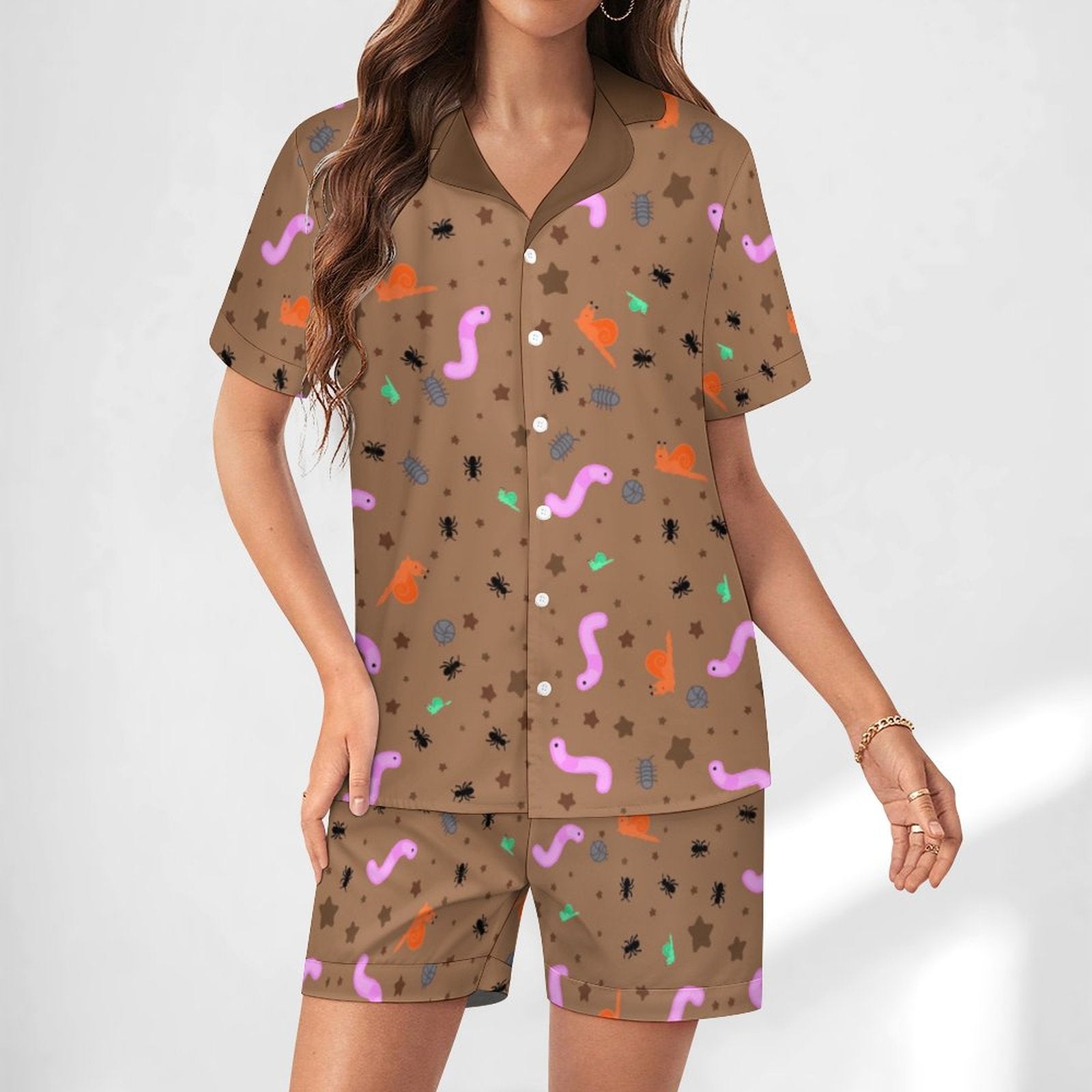 Mud Pie Midnightzzz - Women’s Satin Pajama Set