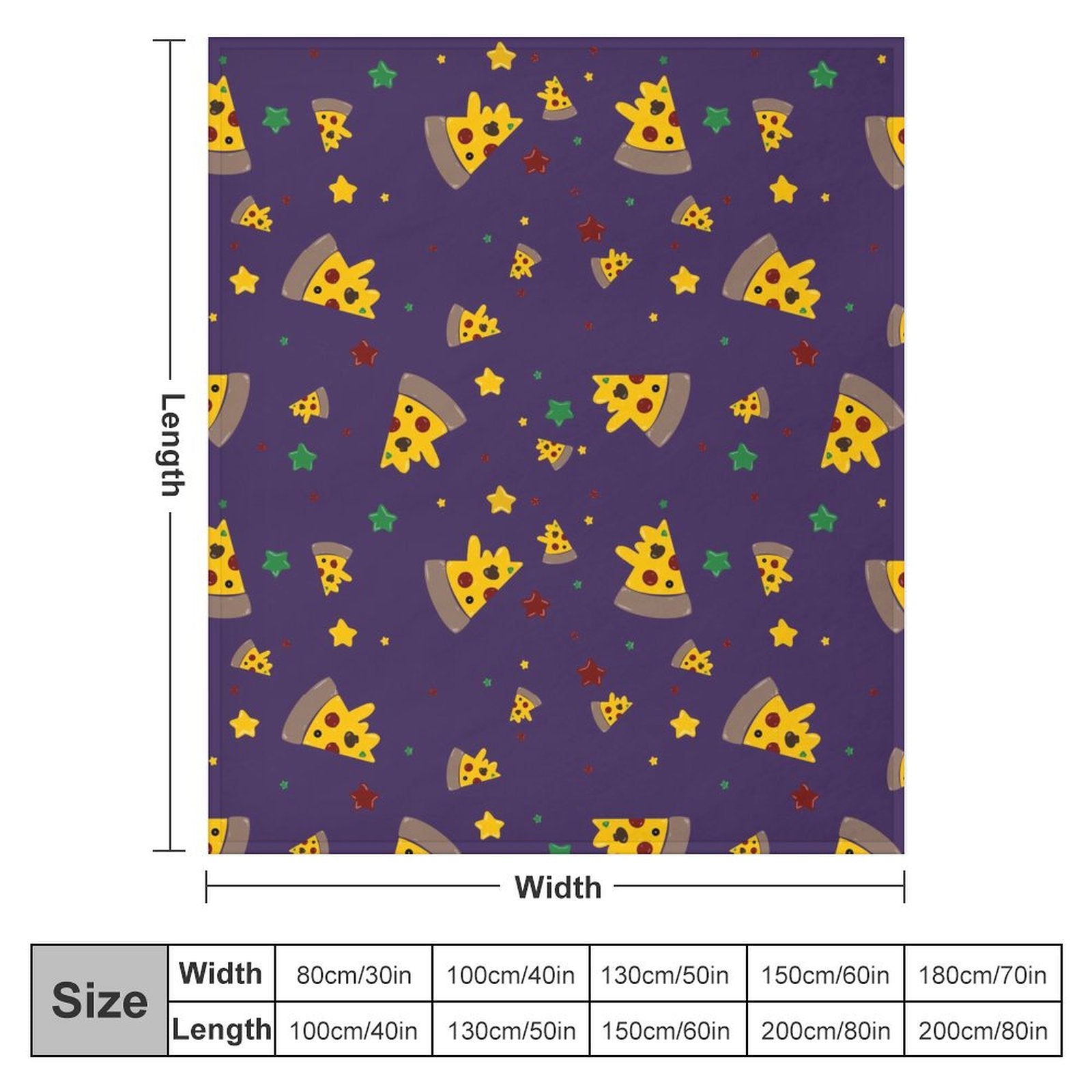 Pizzza Dreams - Flannel Blanket-70"x80"