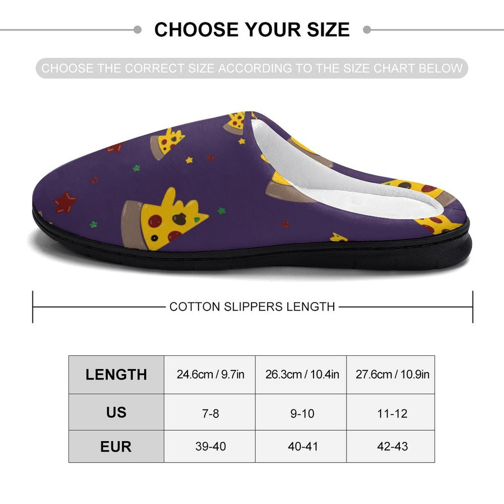 Pizzza Dreams - Women's Cotton Slippers