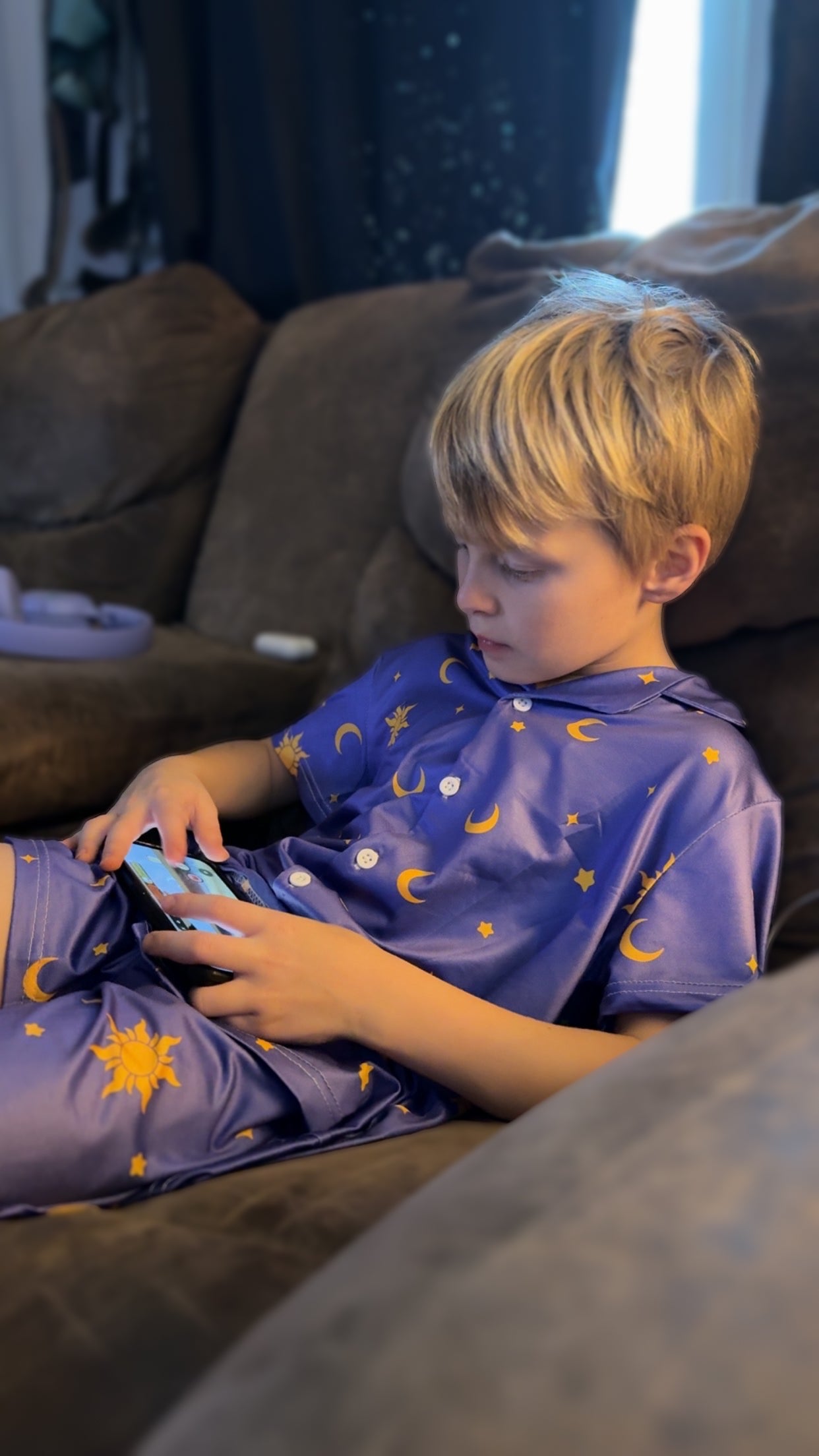 Celestial Dreams-Kids short sleeve pajama set