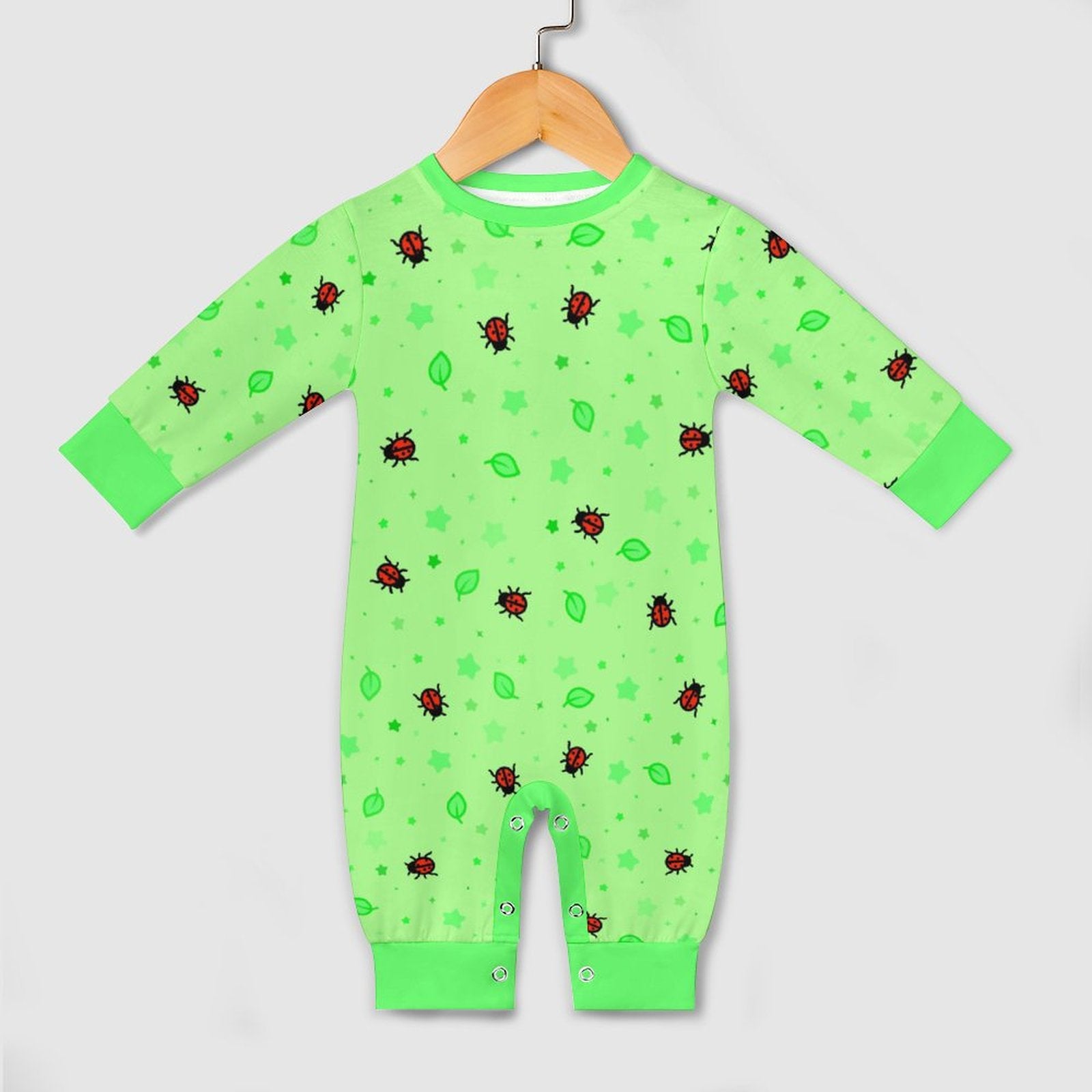 Ladybirdzzz - Long Sleeve Baby Romper