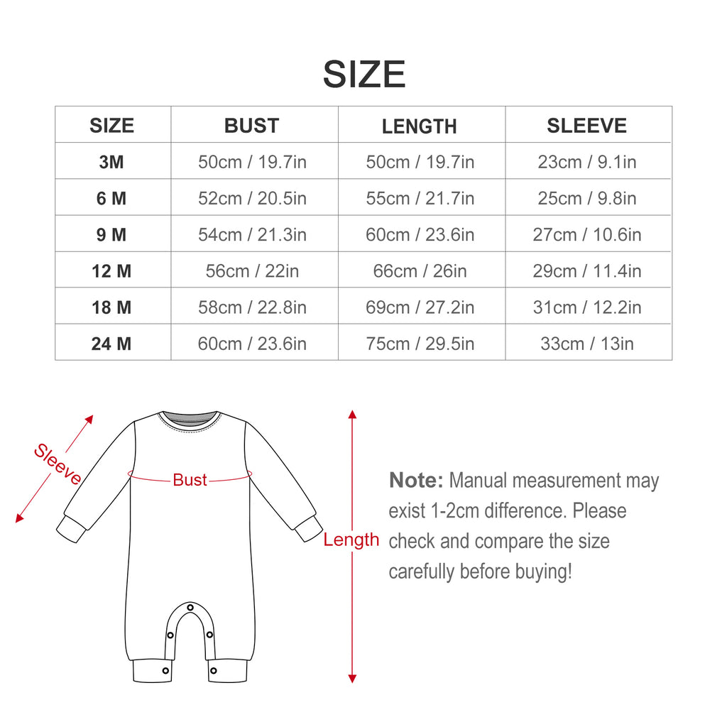 Ladybirdzzz - Long Sleeve Baby Romper