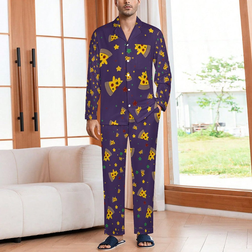Pizzza Dreams - Men’s long sleeve pajama set