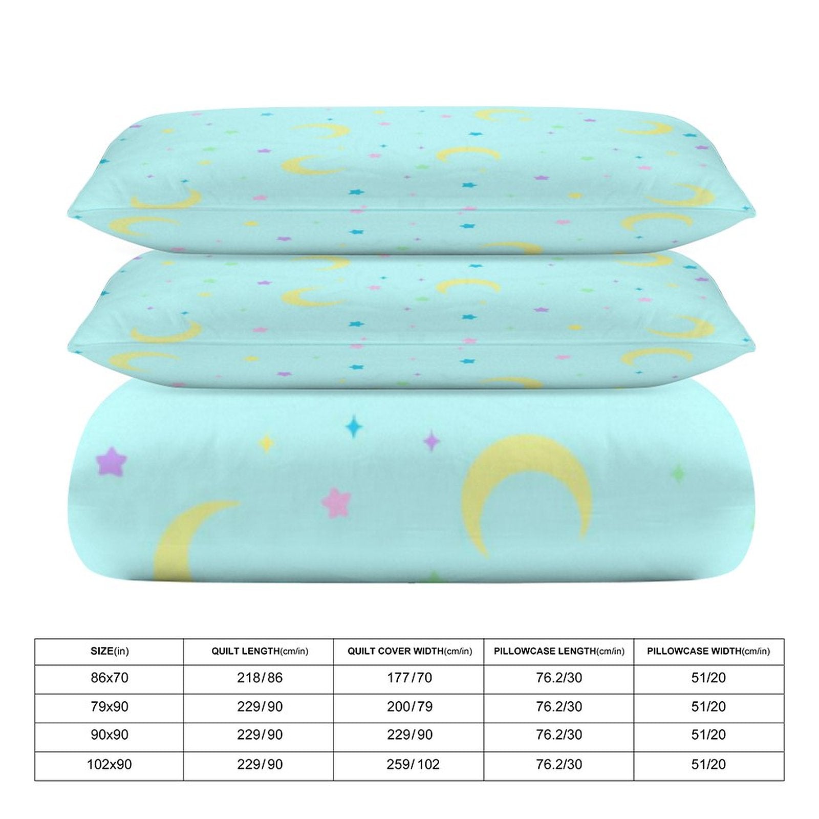 Pastel Nights - 3-Piece Bedding Set - Twin