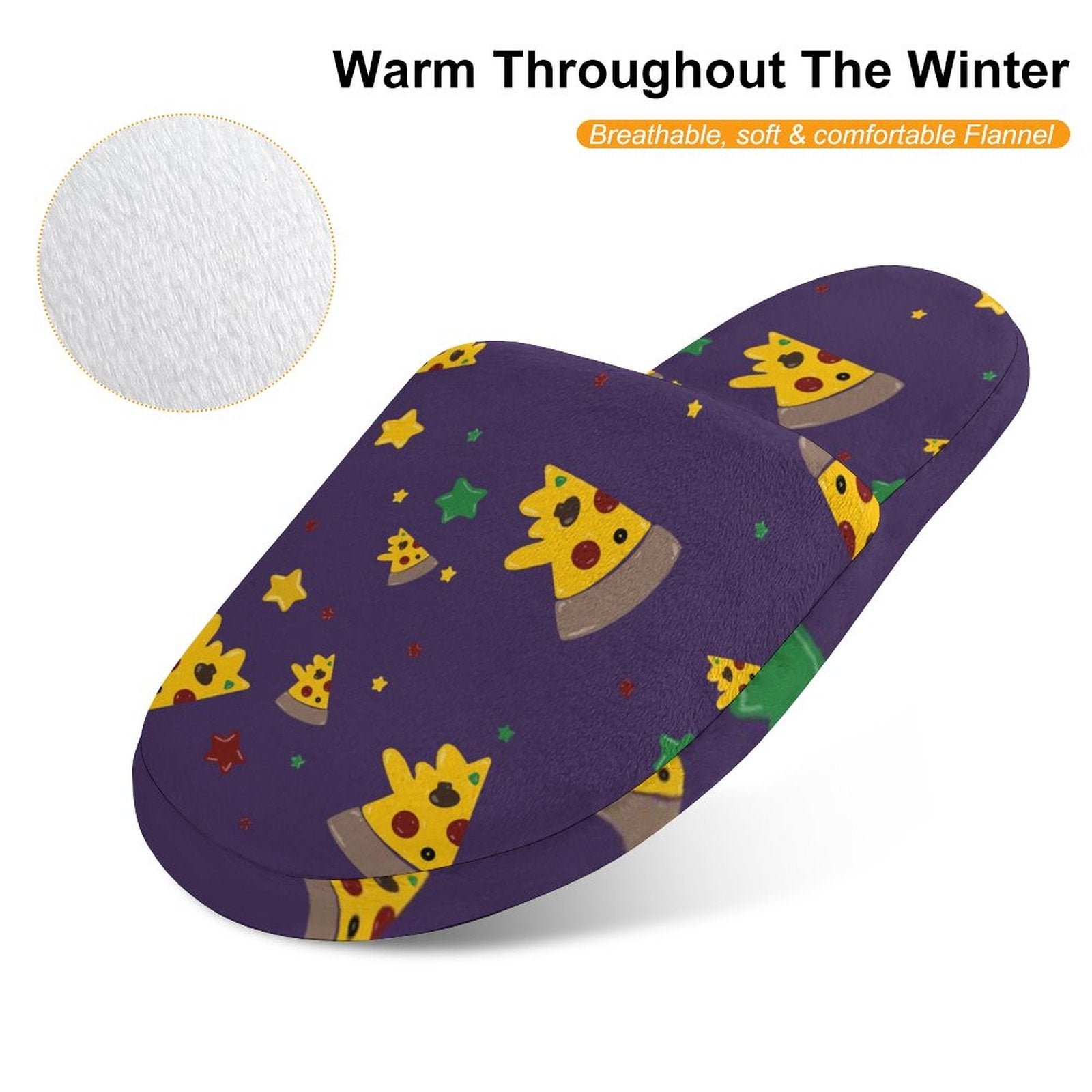 Pizzza Dreams - Children's Cotton Slippers