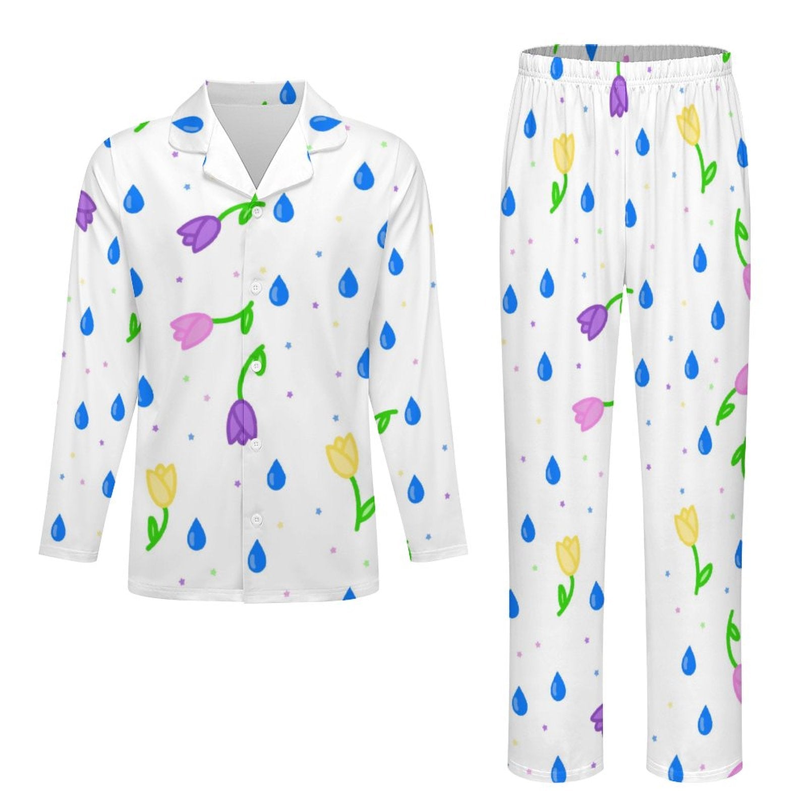 Petal Dripzzz - Long Sleeve Kid Pajama Set