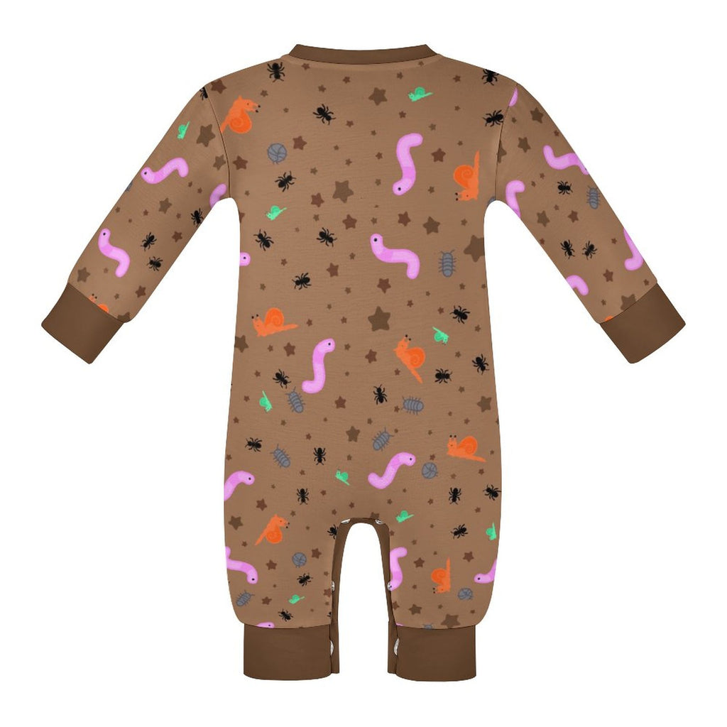 Mud Pie Midnightzzz - Long Sleeve Baby Romper
