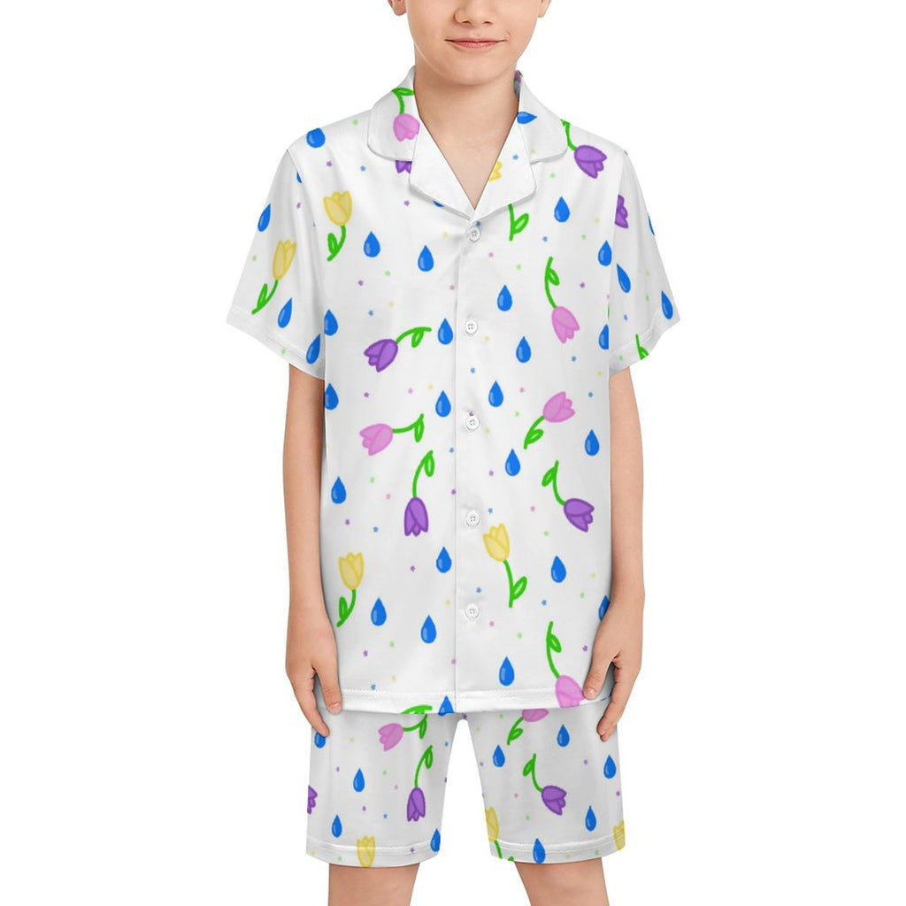 Petal Dripzzz - Kids short sleeve pajama set