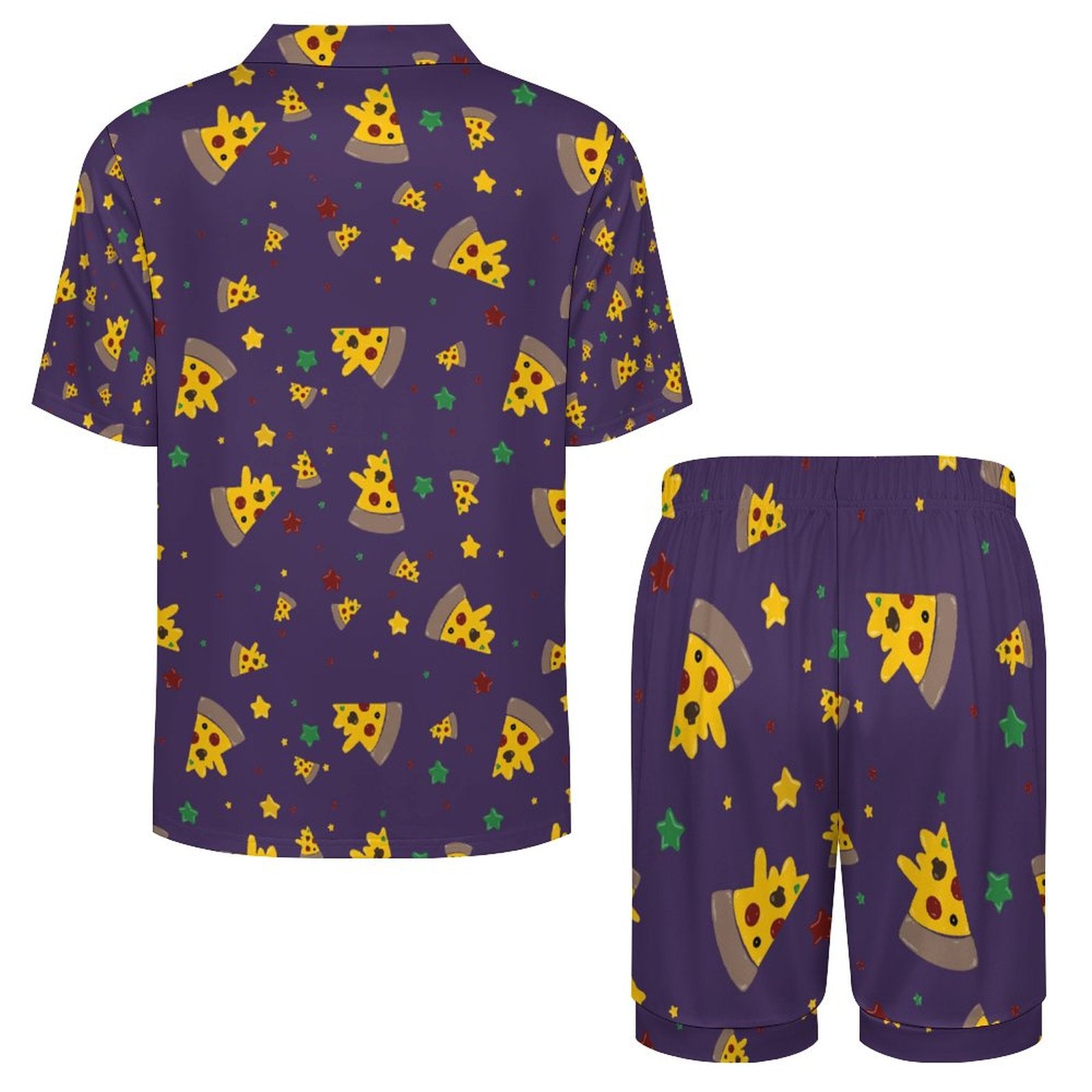 Pizzza Dreams -  Men’s short sleeve pajama set