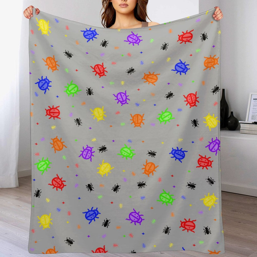 Doodle Bugzzz - Flannel Blanket-40"x50"