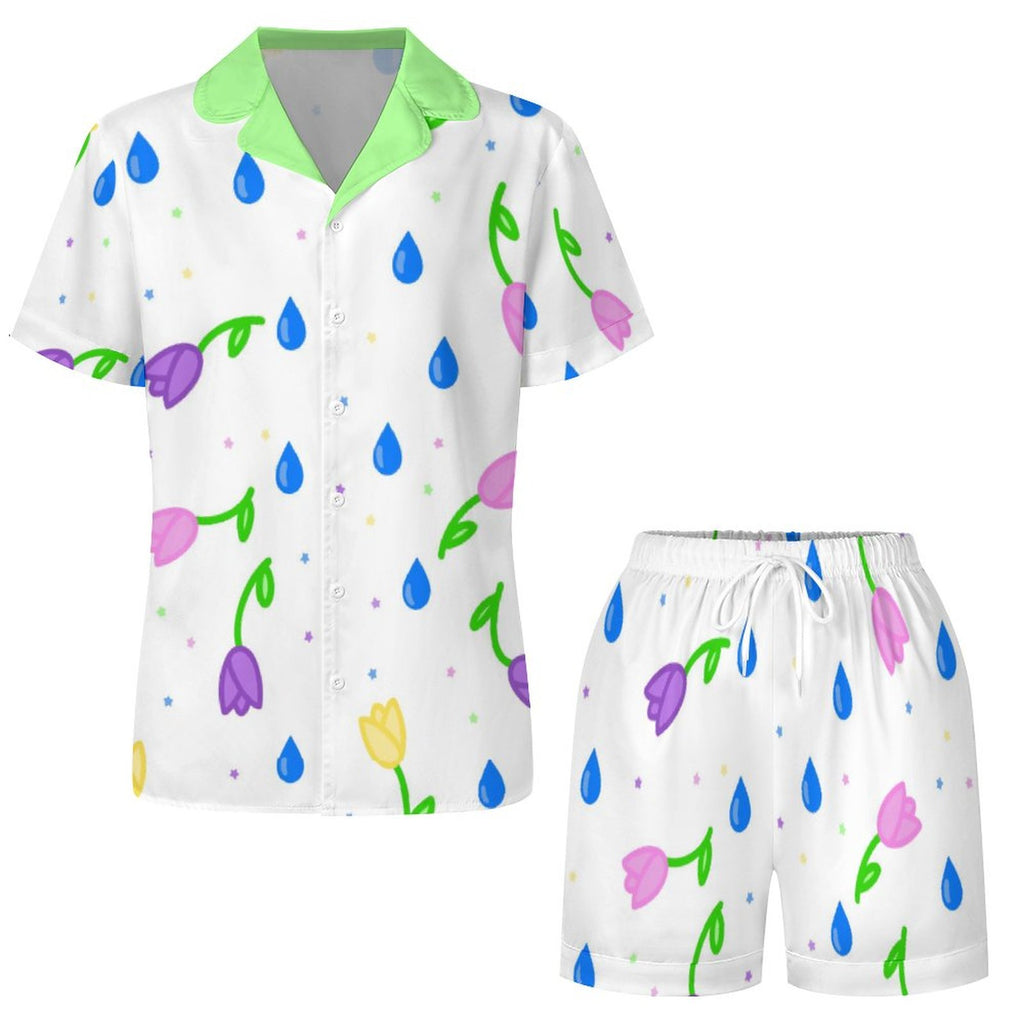 Petal Dripzzz -  Women’s Satin Pajama Set