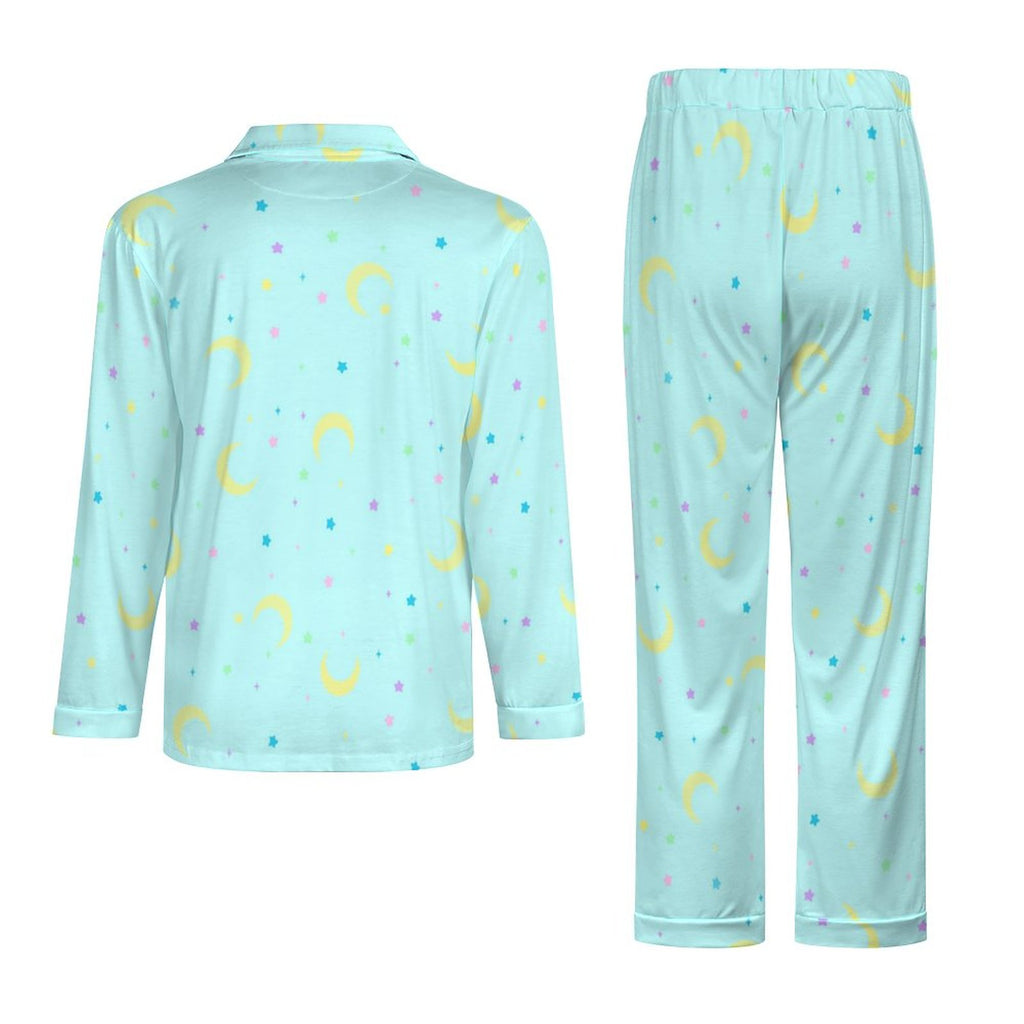 Pastel Nights - Mens long sleeve pajama set